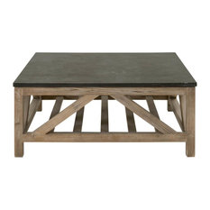 Blue Stone Square Coffee Table