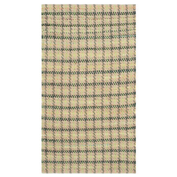 Safavieh Cape Cod Collection CAP823 Rug, Green/Natural, 3'x5'