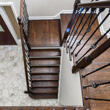 Breathtaking Staircase: Refinishing Job in Wilmette, IL