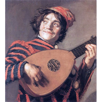Frans Hals Buffoon Playing a Lute Wall Decal