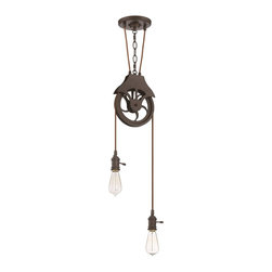 Jeremiah Lighting Design-A-Fixture 2 Light Keyed Socket Pully Pendant Hardware - Products
