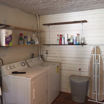 Mudroom renovation from existing garage