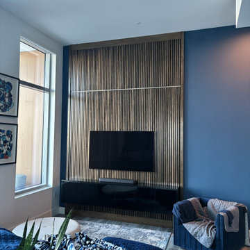 Custom Wood Slat Accent Wall - a Touch of Elegance, an Essence of Sophistication