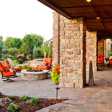 chairs around firepit