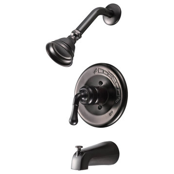 Hardware House 13-6532 Oil Rubbed Bronze Tub / Shower Combo Faucet