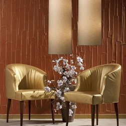 Elk Lighting Fabric Cylinder 4 Light LED Pendant in Satin Nickel - Products