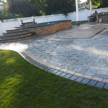 Semi Inground Pool Patio - Lindenhurst, NY