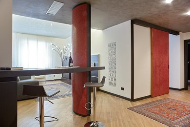 Immagine di un ingresso o corridoio design