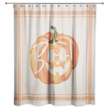 Boo Jack-o'-lantern 71x74 Shower Curtain