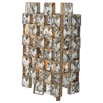 Piazze 9 " Wall Sconce, Brushed Champagne Gold