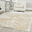 Chatham Square Shag Rug, Ivory, 150x150 cm