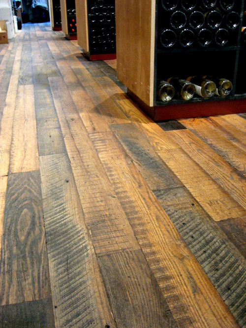 How do you clean rough sawn floors?