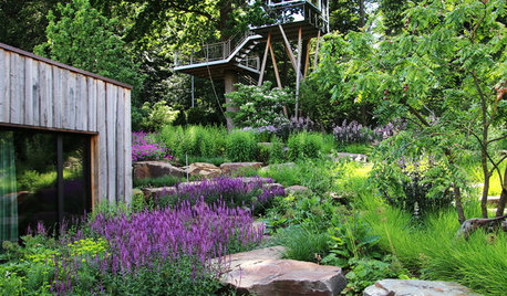 Gartenbesuch: Um und über ein Haus bei Hannover wächst ein Garten