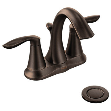 Moen Eva Oil Rubbed Bronze Two-Handle Bathroom Faucet 6410ORB
