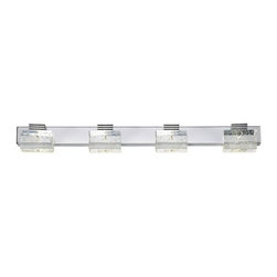 Crystal Wall Mirror Lights Chrome Base 4 Light - Products