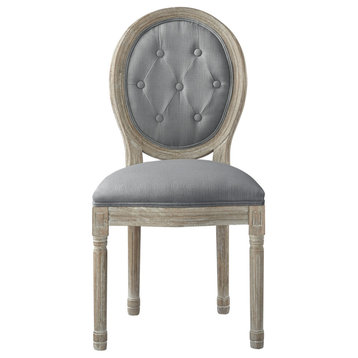 Rustic Manor Brookelyn Dining Chair, Armless, Linen, Gray