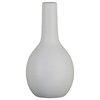 Hilton Ceramic Vase, Matte White, Large