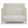 Suite Bebe Barnside Farmhouse Wood 4-in-1 Convertible Crib in Washed Gray