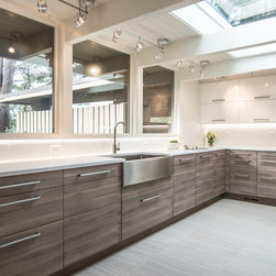 Walnut Flat Panel Doors - Kitchen Cabinetry