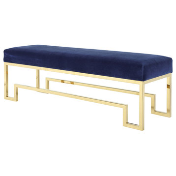 Laurence Bench, Gold and Navy
