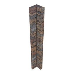 136-CT1-DURANGO STACKED STONE VENEER INSIDE CORNER 48"H X 3 1/2"W X 1 1/4"D - Wall Panels