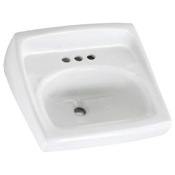 American Standard 0355.041 Lucerne 20-1/2" Wall Mounted Porcelain - White
