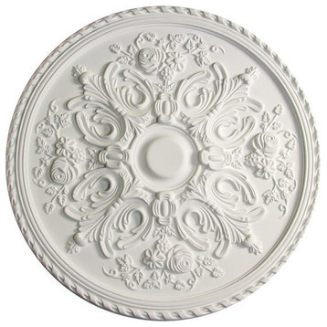 MD-9062 Ceiling Medallion, Piece, White