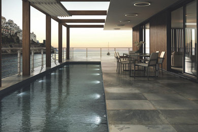 Slack Stone Natural From Outdoor Series Rockdeck Collection of Exquisite Tile fo