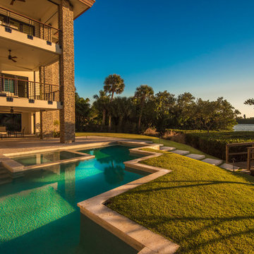 Sarasota Custom Home- Frank Lloyd Wright Mid-Century Home