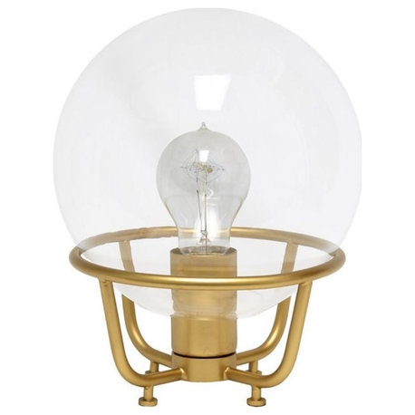 Lalia Home Metal Old World Global Table Lamp in Matte Gold