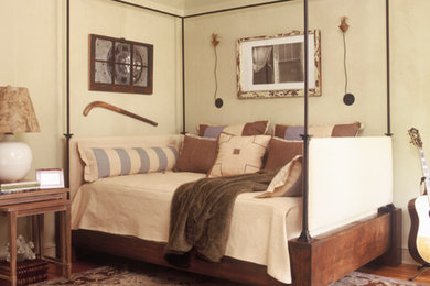 Design ideas for an eclectic bedroom in Atlanta.
