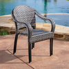Rancho Outdoor Wicker Chairs, Set of 2, Gray