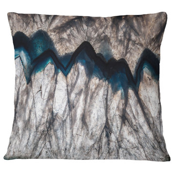 Backlit Mineral Macro Abstract Throw Pillow, 16"x16"