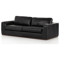 Malec Leather Sofa Contemporary Sofas by AED Luxury Home Decor Houzz