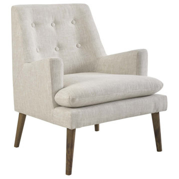 Ronan Beige Upholstered Lounge Chair