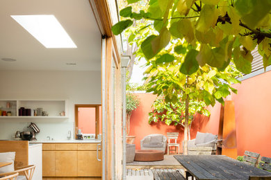 This is an example of a medium sized contemporary kitchen in Cambridgeshire.