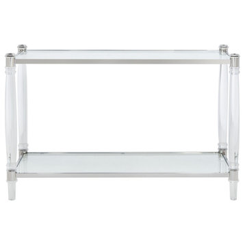 Safavieh Couture Isabelle Acrylic Console Table, Silver