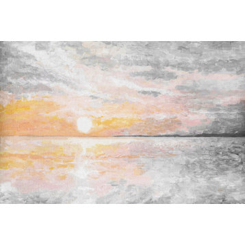 "Dusky Sunset" Painting Print on Wrapped Canvas, 18"x12"