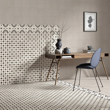 Reverie 4, 5 & Gris Porcelain Tile Home Office