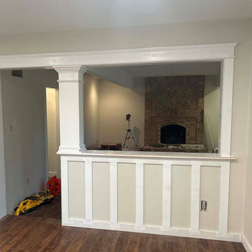 Board & Batten Wall with Column - Newtown PA
