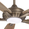Minka Aire Dyno XL 60" LED Ceiling Fan With Remote Control, Heirloom Bronze