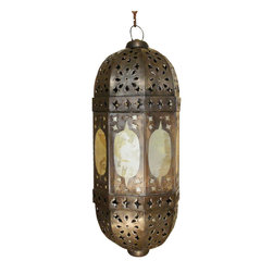 mexican tin and glass lighting - Pendant Lighting