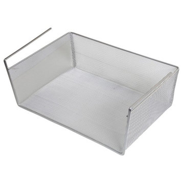 Storage Bin/Under Shelf Basket, Silver