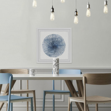 "Embossed Tree Ring" Framed Painting Print