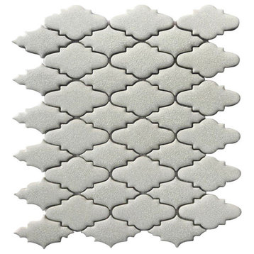Blanco Crackled Porcelain Mosaic, 10 Sheets