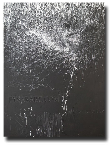 Black and white ballet dancer print from the original ballerina painting prints and posters Black and white ballet dancer print from the original ballerina painting prints and posters