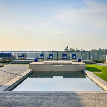 Modern outdoor entertainer in Carmel Valley