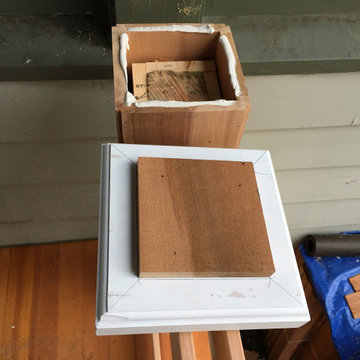Historic front porch rebuild replication