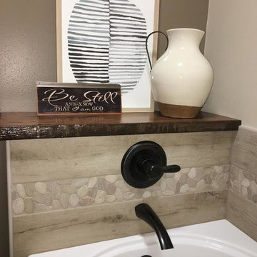 Homeowners Install Bathroom Supplies!