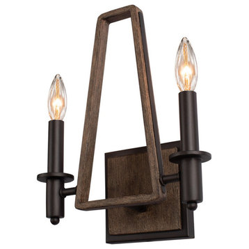Duluth 10x12" 2-Light Farmhouse Chic Sconce by Kalco